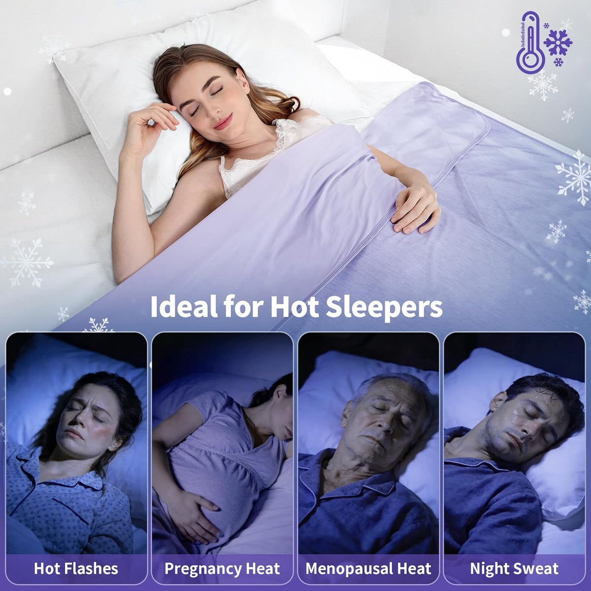Cooling Blanket Double-Sided Instant Cooling 60 x 80