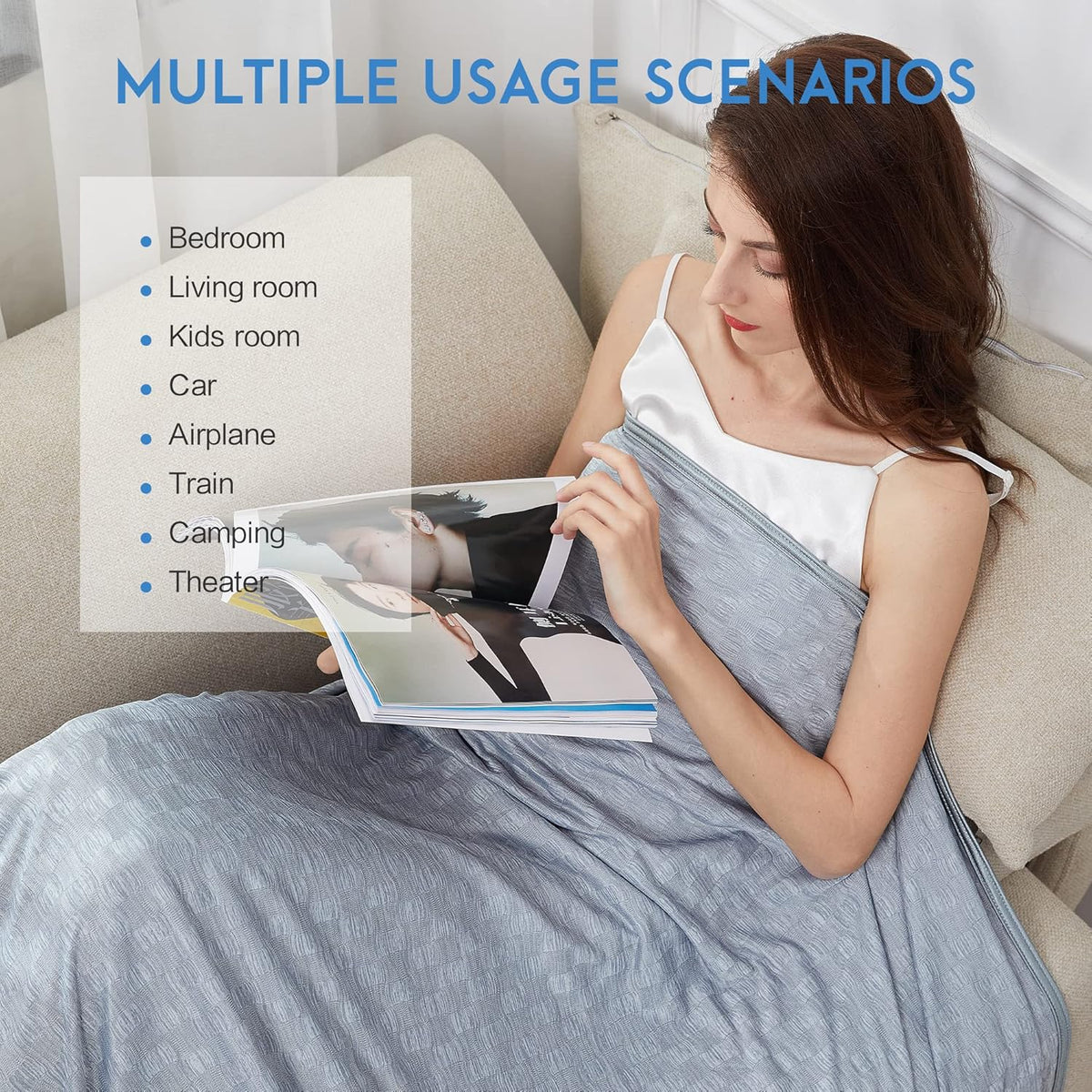 Cooling Blanket Double-Sided Japanese Arc-Chill Machine Washable