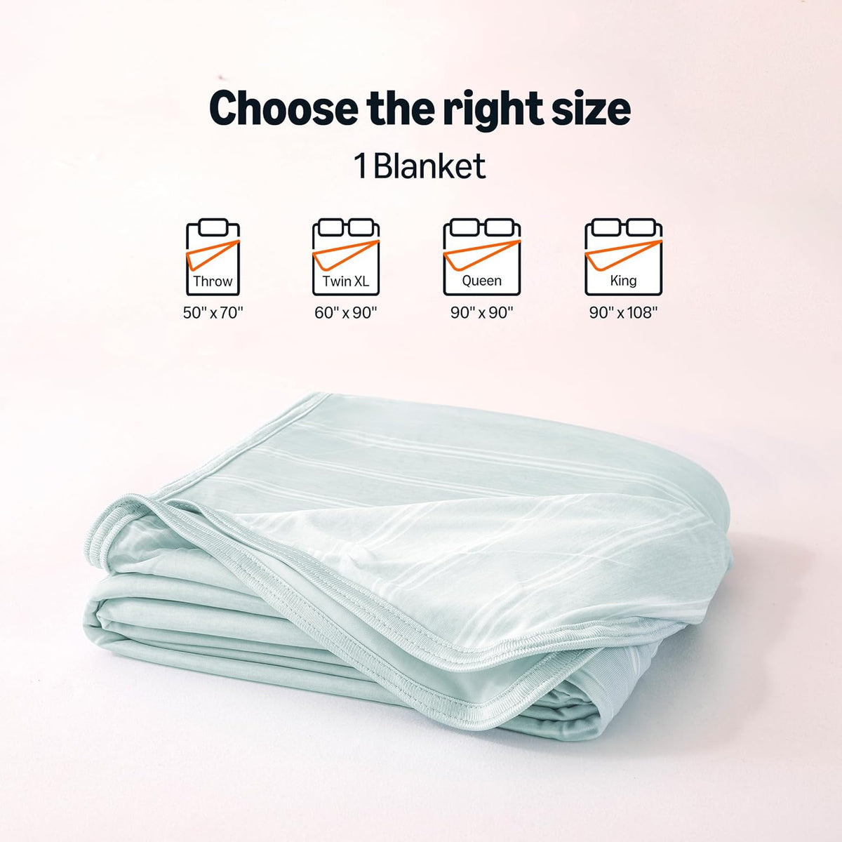 Cooling Blanket Double-Sided Lightweight Nylon & Polyester