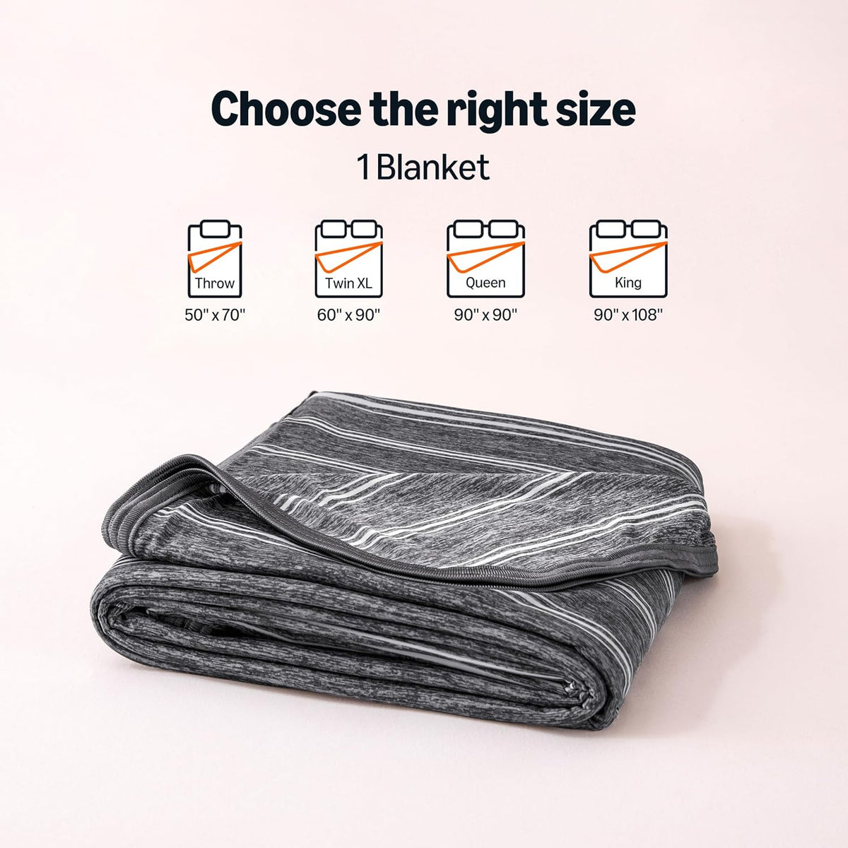 Cooling Blanket Double-Sided Lightweight Nylon & Polyester