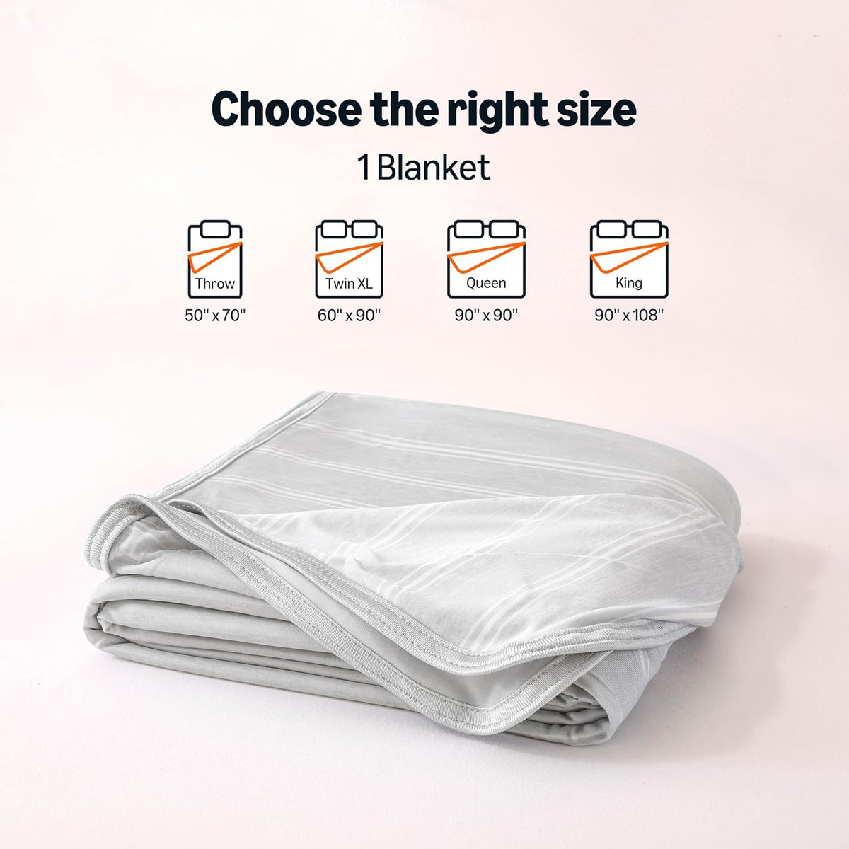 Cooling Blanket Double-Sided Lightweight Nylon & Polyester