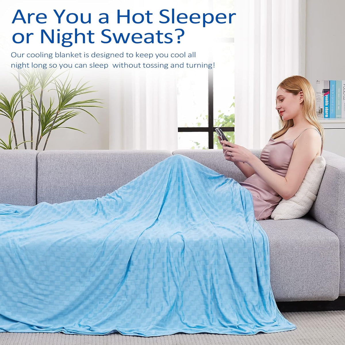 Cooling Blanket Double-Sided Moisture-Wicking