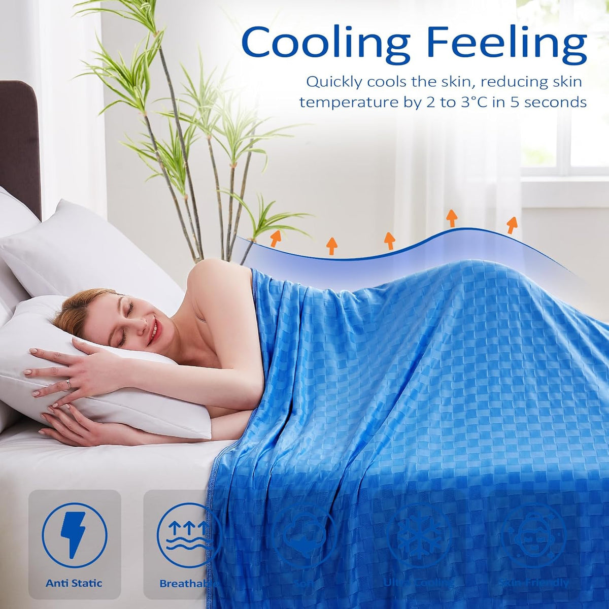Cooling Blanket Double Sided Moisture Wicking Microfiber