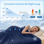 Cooling Blanket Double-Sided Nylon-Spandex & Seersucker