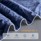 Cooling Blanket Double-Sided Nylon-Spandex & Seersucker