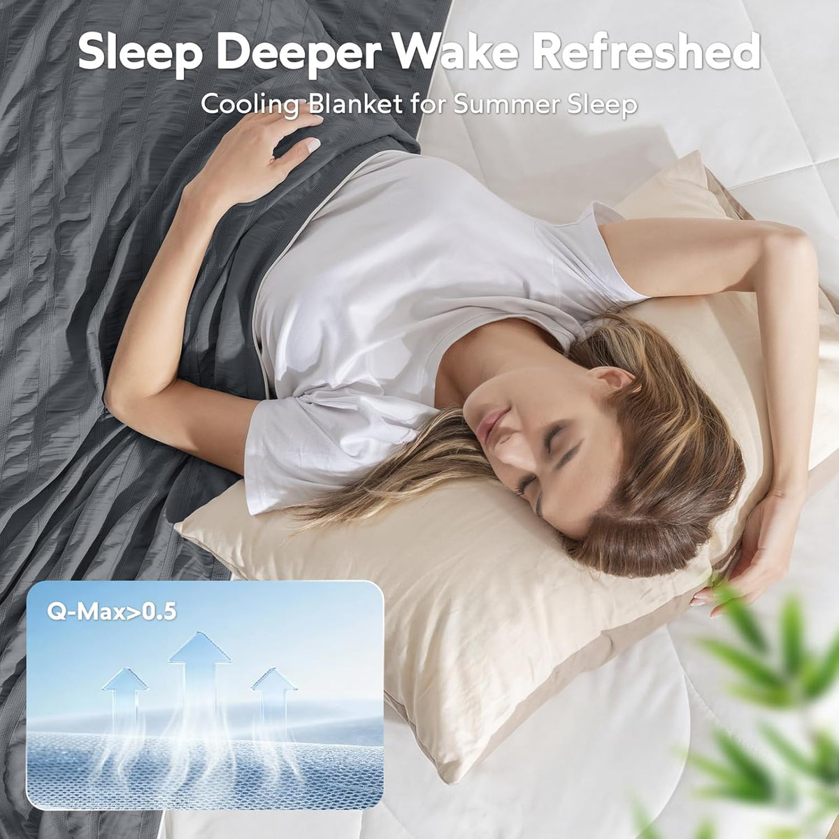 Cooling Blanket Double-Sided Nylon-Spandex & Seersucker