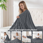 Cooling Blanket Double-Sided Nylon-Spandex & Seersucker