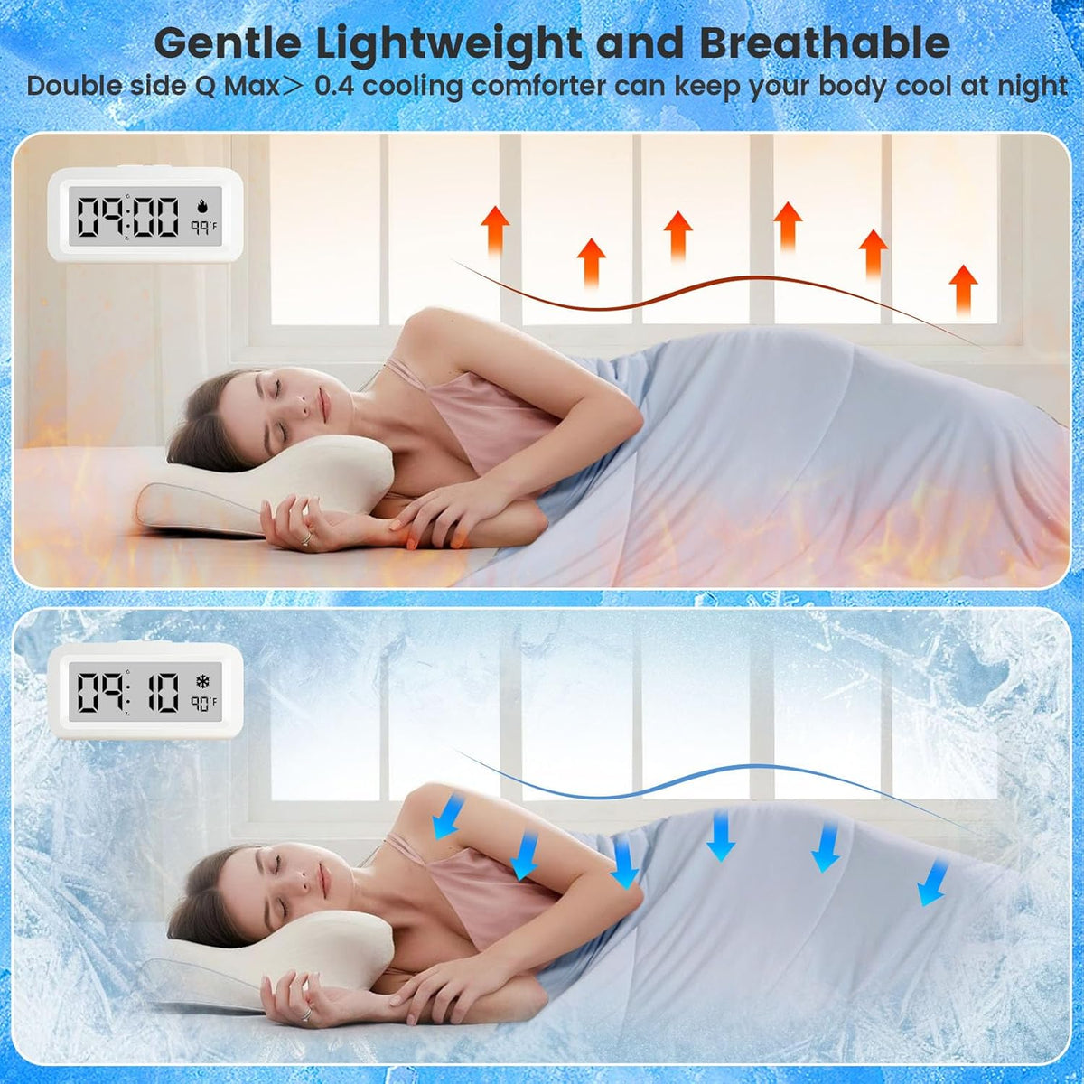 Cooling Blanket Double-Sided Q-Max Nylon Blend