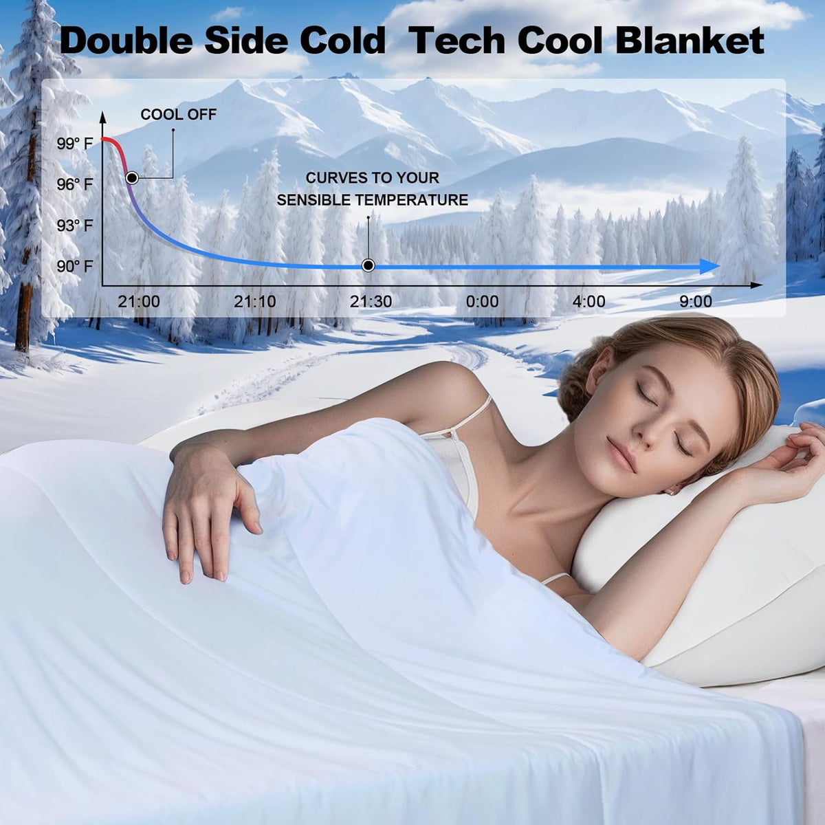 Cooling Blanket Double-Sided Q-Max Nylon Blend