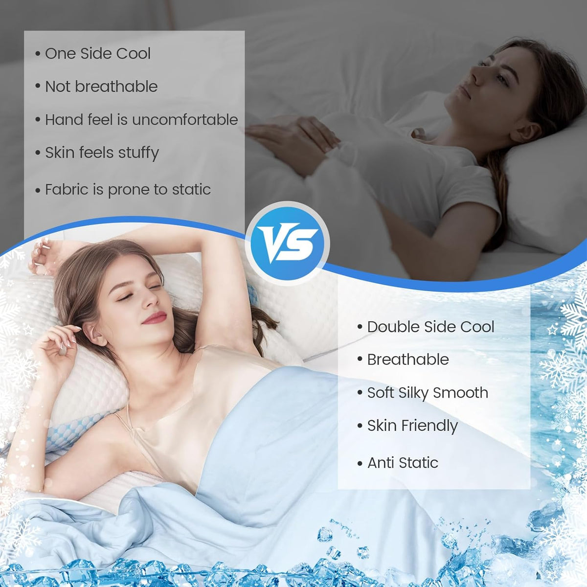 Cooling Blanket Double-Sided Q-Max Nylon Blend