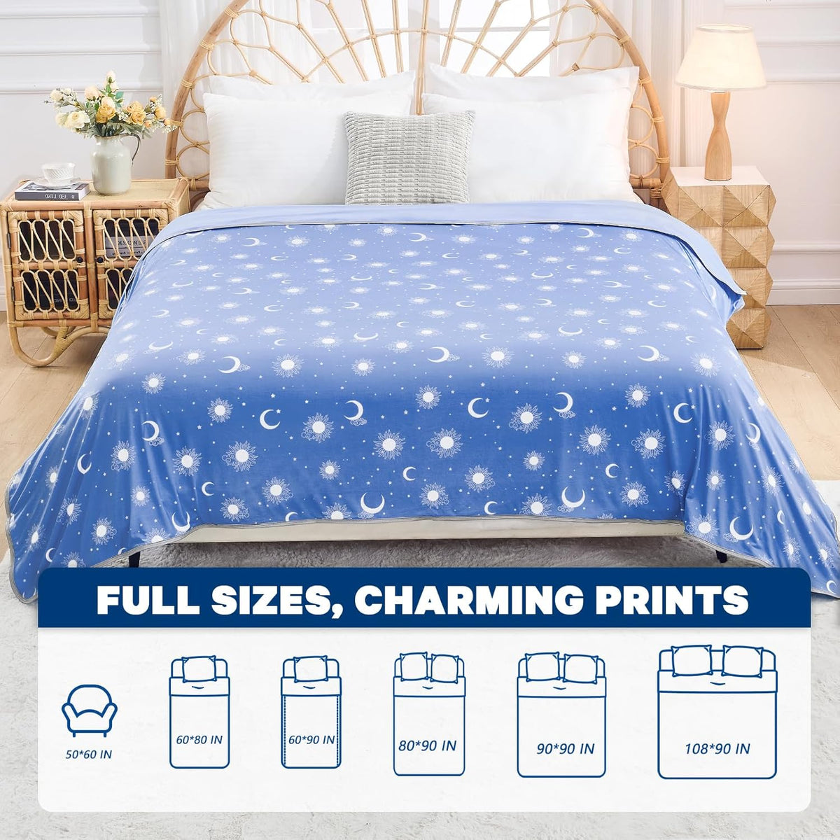 Cooling Blanket Dual-Sided Arc-Chill Fabric Machine Washable