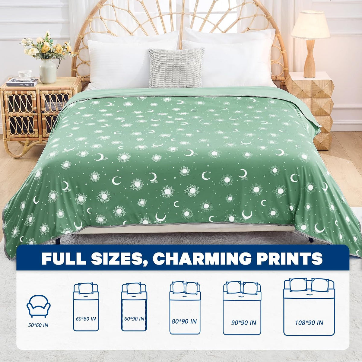 Cooling Blanket Dual-Sided Arc-Chill Fabric Machine Washable