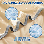 Cooling Blanket Dual-Sided Arc-Chill Fabric Machine Washable