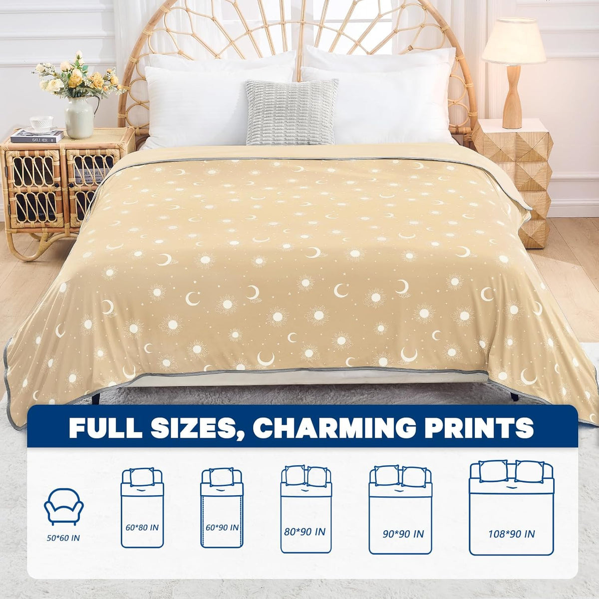 Cooling Blanket Dual-Sided Arc-Chill Fabric Machine Washable
