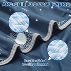Cooling Blanket Dual-Sided Arc-Chill Fabric Machine Washable