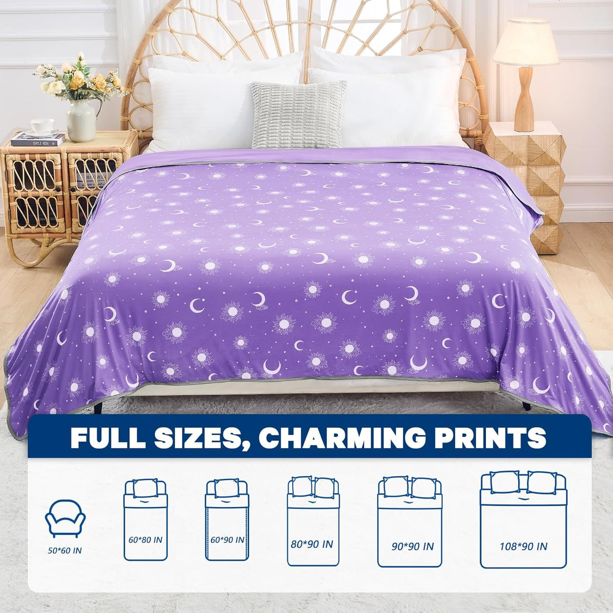 Cooling Blanket Dual-Sided Arc-Chill Fabric Machine Washable