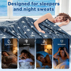 Cooling Blanket Dual-Sided Arc-Chill Fabric Machine Washable