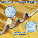 Cooling Blanket Dual-Sided Arc-Chill Fabric Machine Washable