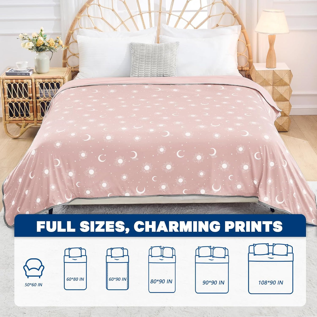 Cooling Blanket Dual-Sided Arc-Chill Fabric Machine Washable