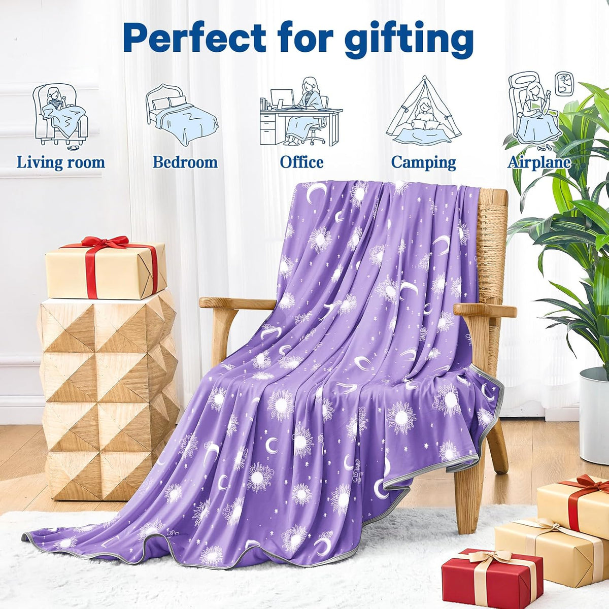 Cooling Blanket Dual-Sided Arc-Chill Fabric Machine Washable