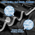 Cooling Blanket Dual-Sided Arc-Chill Fabric Machine Washable