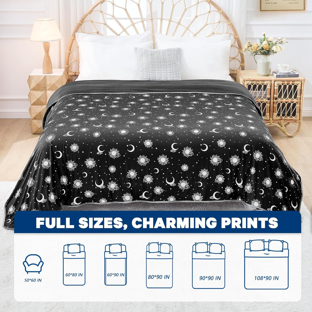 Cooling Blanket Dual-Sided Arc-Chill Fabric Machine Washable
