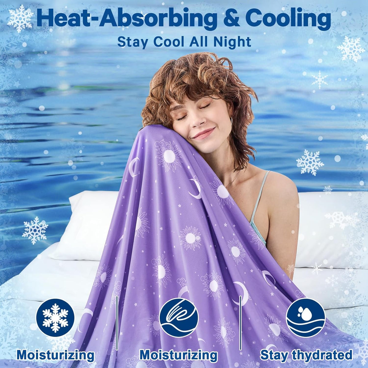 Cooling Blanket Dual-Sided Arc-Chill Lightweight & Breathable