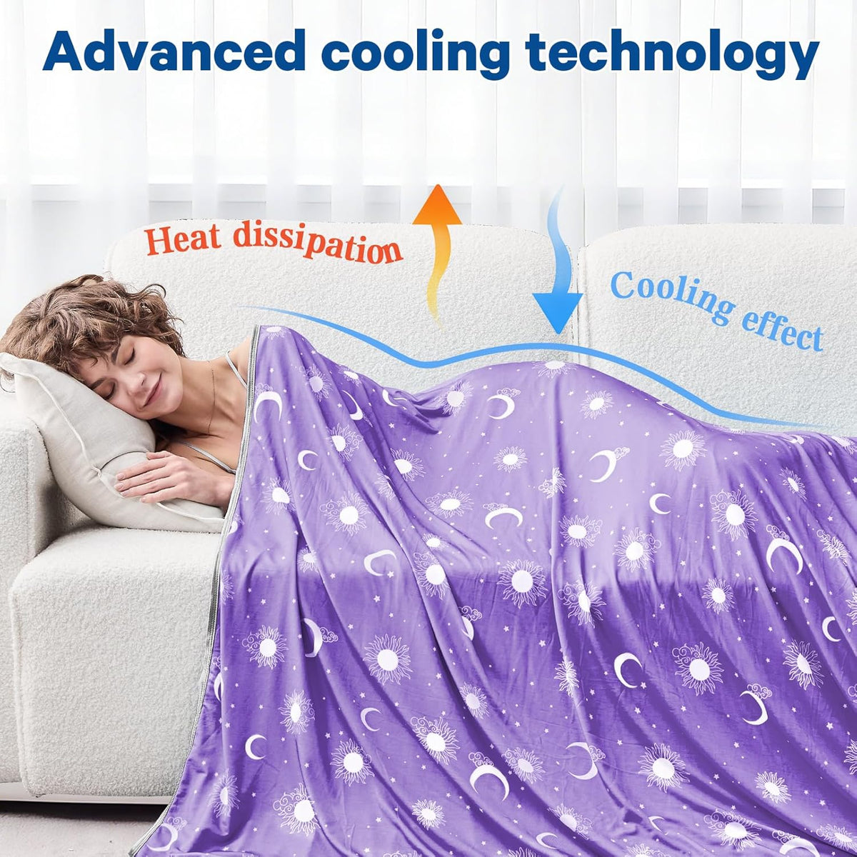 Cooling Blanket Dual-Sided Arc-Chill Lightweight & Breathable