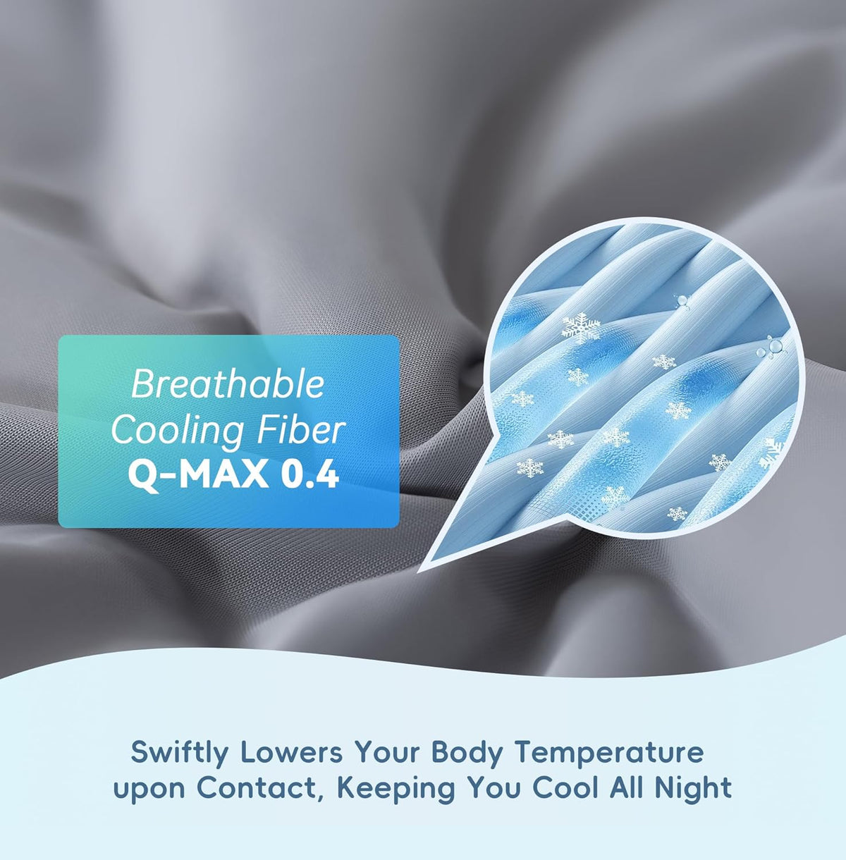 Cooling Blanket Dual-Sided Breathable & Moisture-Wicking