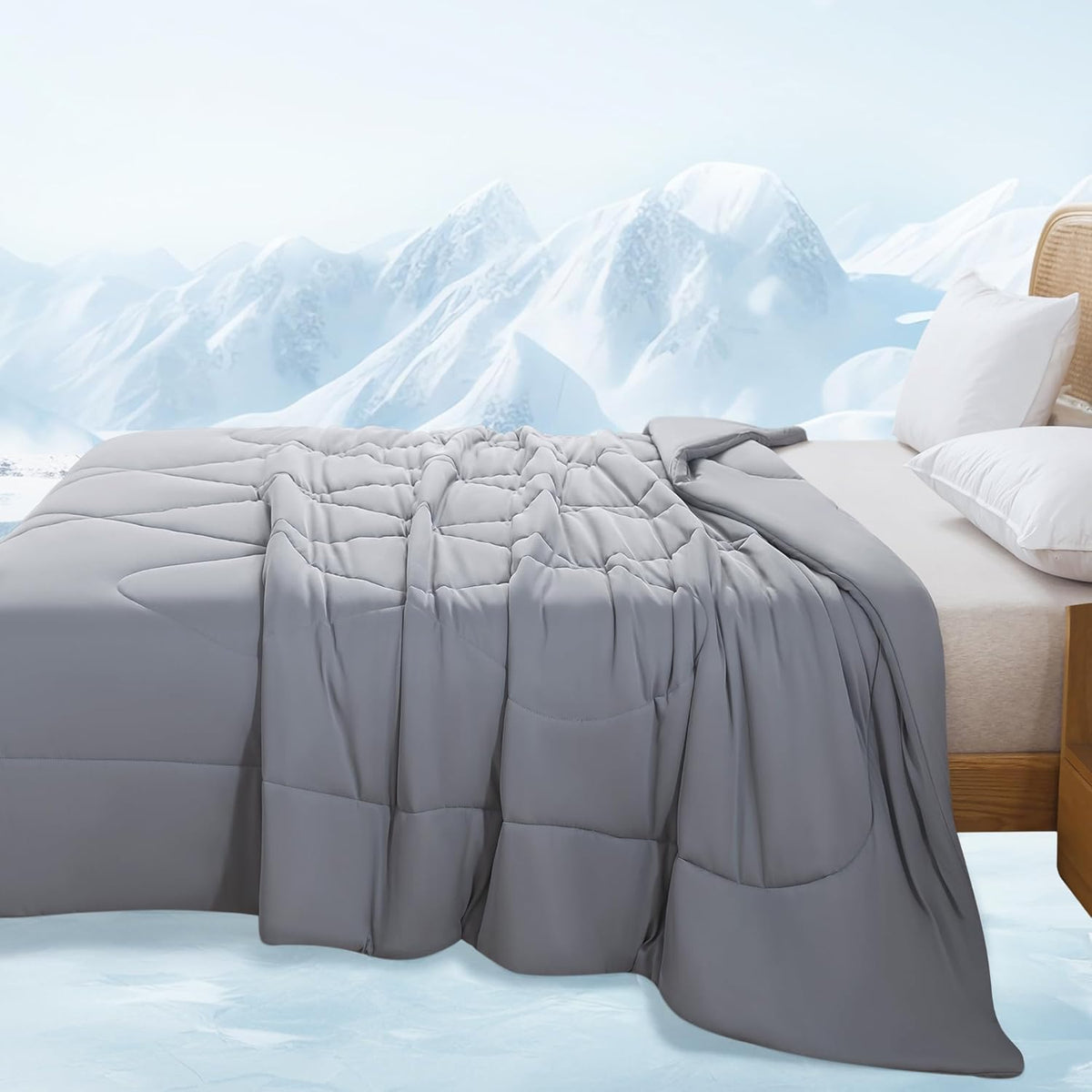 Cooling Blanket Dual-Sided Breathable & Moisture-Wicking
