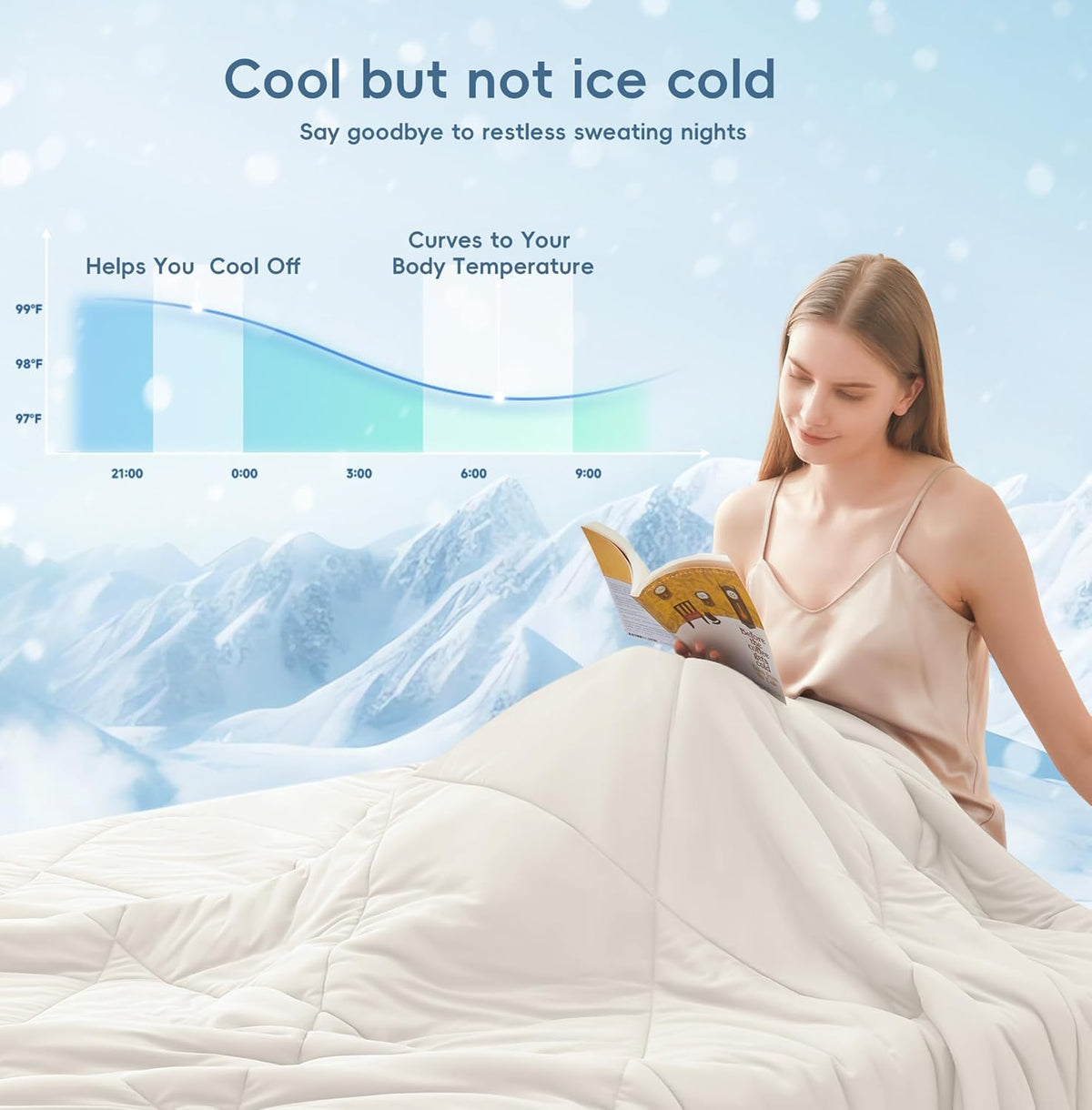 Cooling Blanket Dual-Sided Breathable & Moisture-Wicking