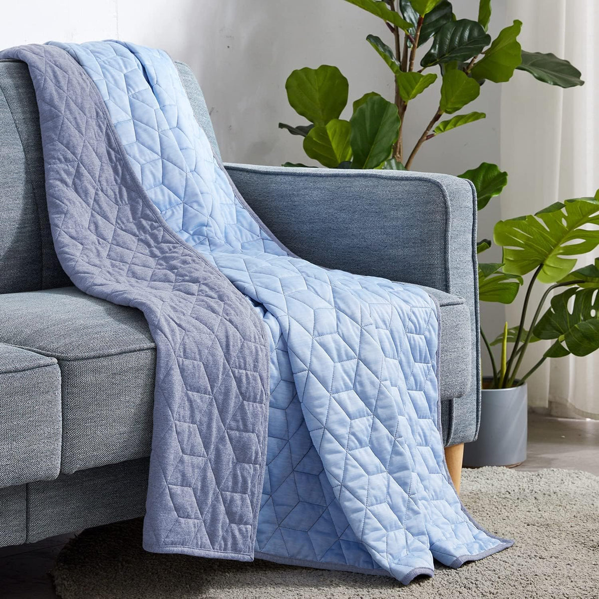 Cooling Blanket Dual-Sided Cool-Touch & Jersey Cotton