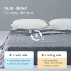 Cooling Blanket Dual-Sided Instant Cooling OEKO-TEX Certified