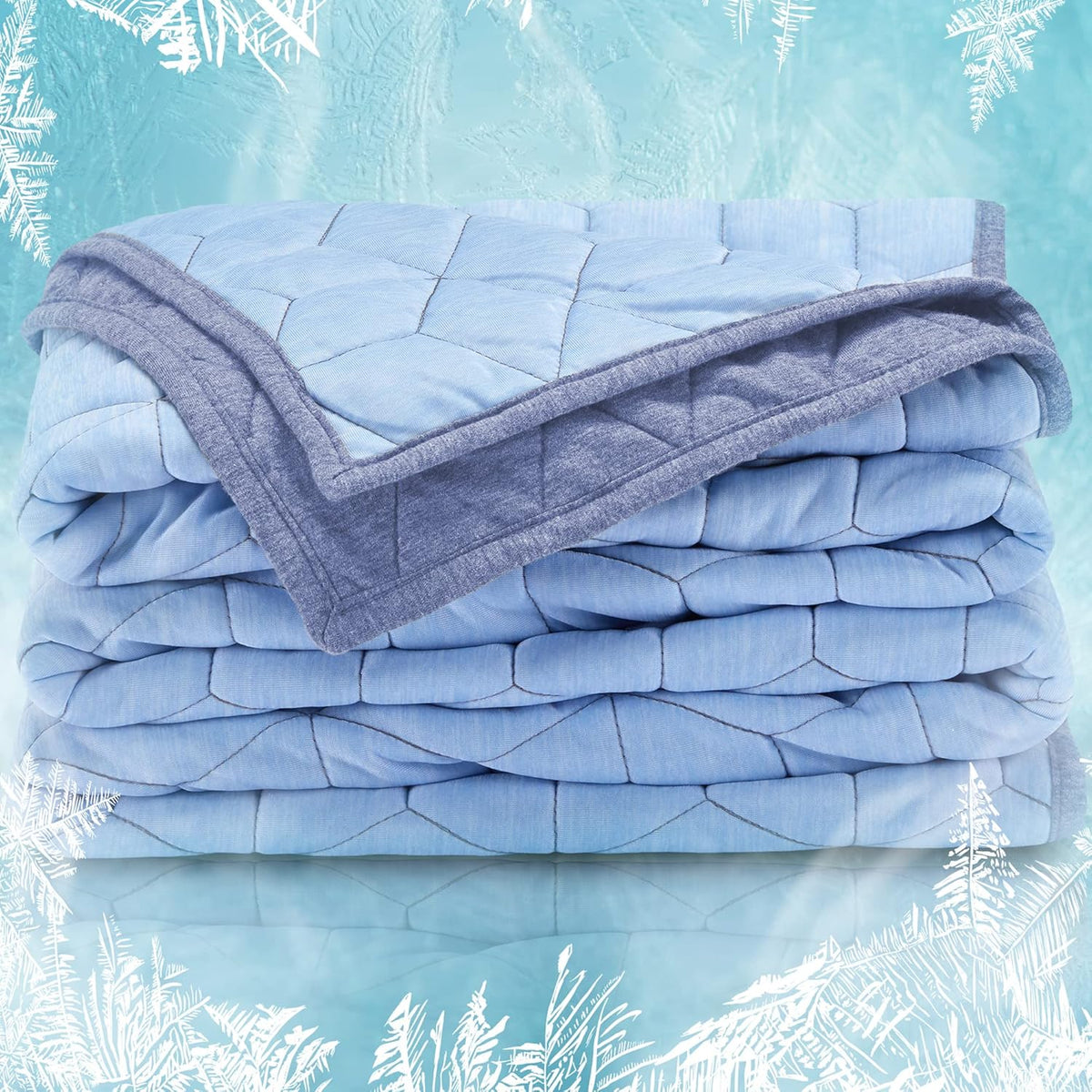 Cooling Blanket Dual-Sided Nylon-Polyester & Jersey Cotton