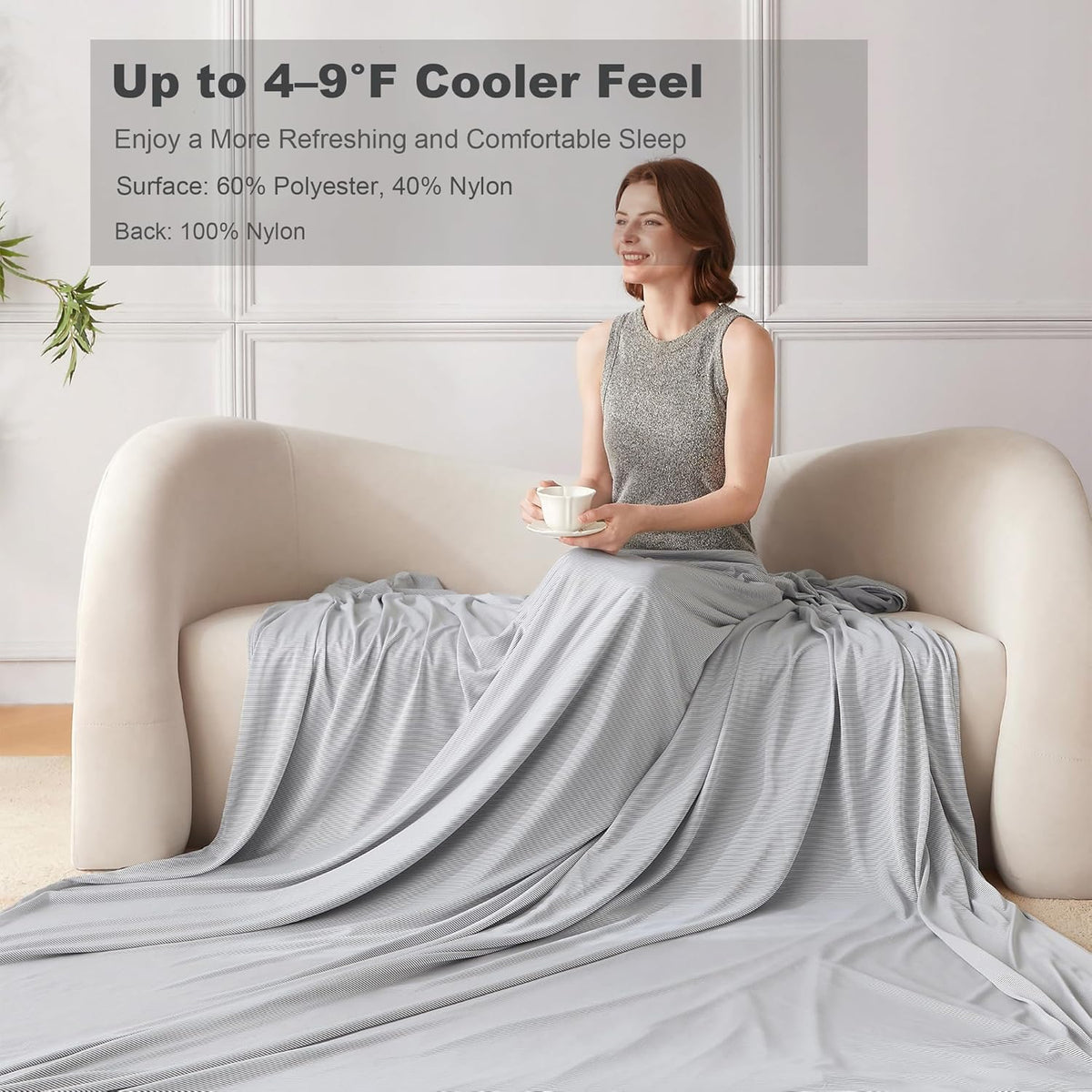 Cooling Blanket Dual-Sided Nylon Reverse