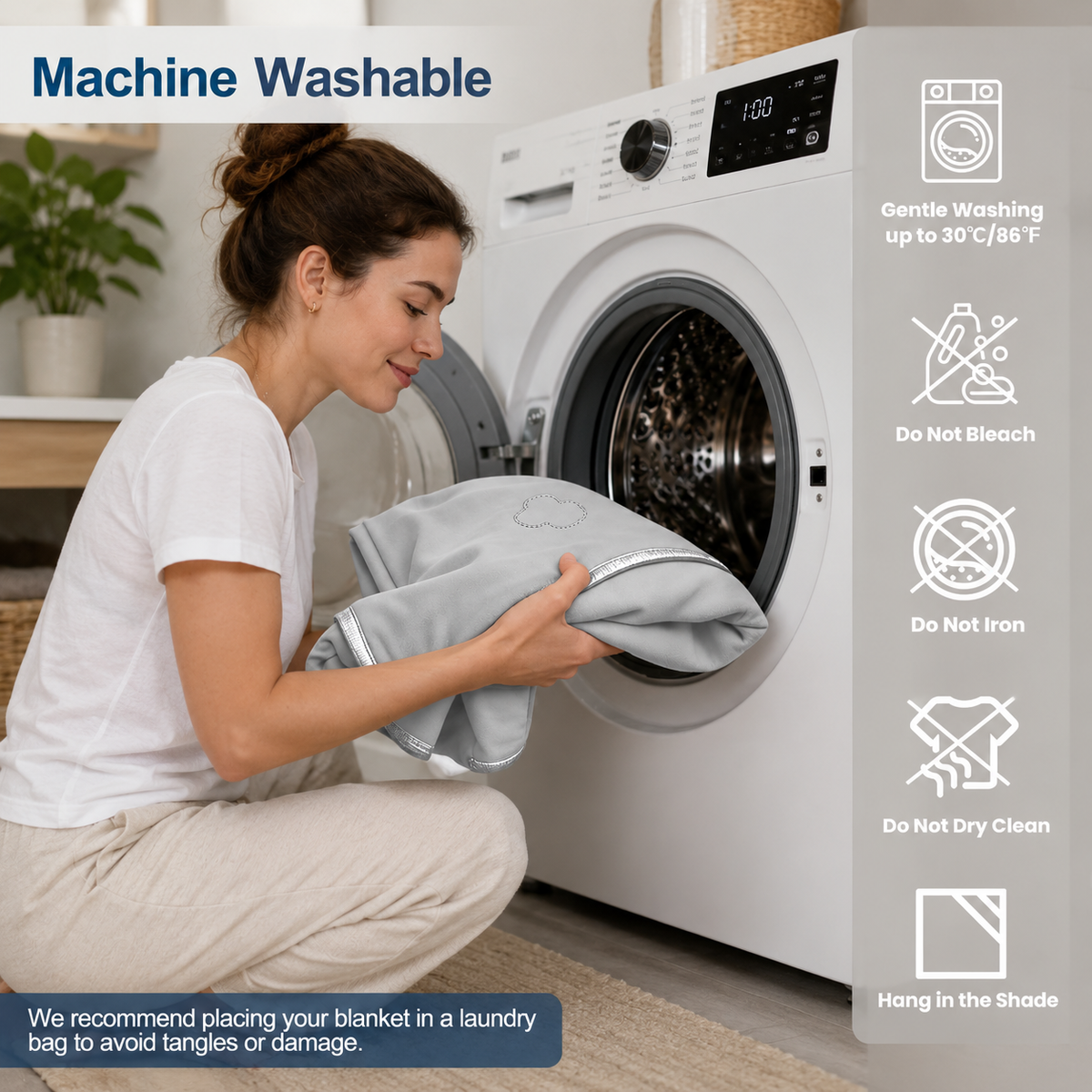 Cooling Blanket Heat-Absorbing Lightweight & Reversible