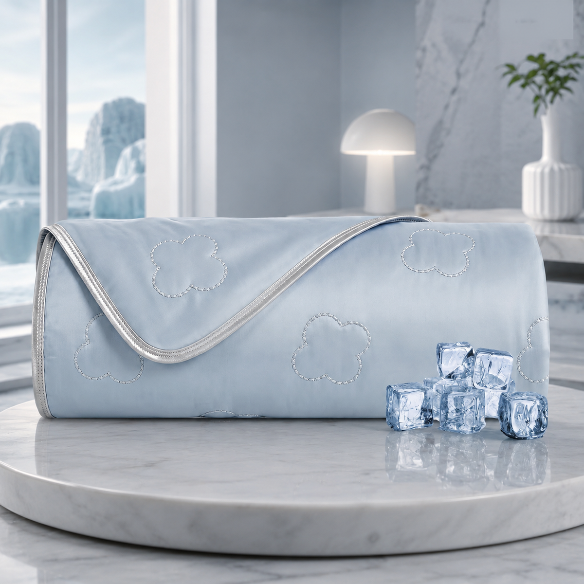 Cooling Blanket Heat-Absorbing Lightweight & Reversible