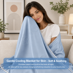 Cooling Blanket Heat-Absorbing Lightweight & Reversible