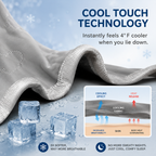 Cooling Blanket Heat-Absorbing Lightweight & Reversible