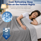 Cooling Blanket Heat-Absorbing Lightweight & Reversible