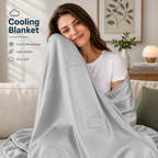 Cooling Blanket Heat-Absorbing Lightweight & Reversible