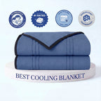 Cooling Blanket Ice-Infused Breathable Machine-Washable