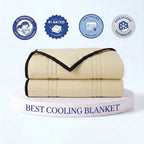 Cooling Blanket Ice-Infused Breathable Machine-Washable