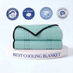 Cooling Blanket Ice-Infused Breathable Machine-Washable