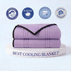 Cooling Blanket Ice-Infused Breathable Machine-Washable