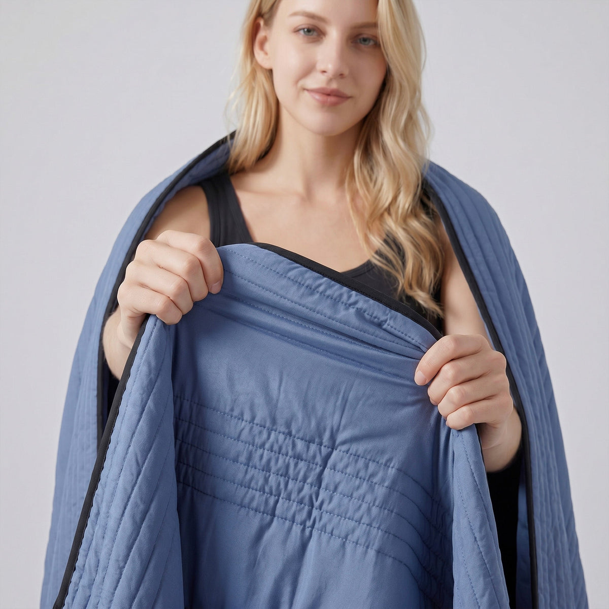 Cooling Blanket Ice-Infused Breathable Machine-Washable