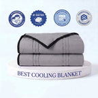 Cooling Blanket Ice-Infused Breathable Machine-Washable
