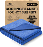 Cooling Blanket Icy Cool Fibers Lightweight Machine Washable