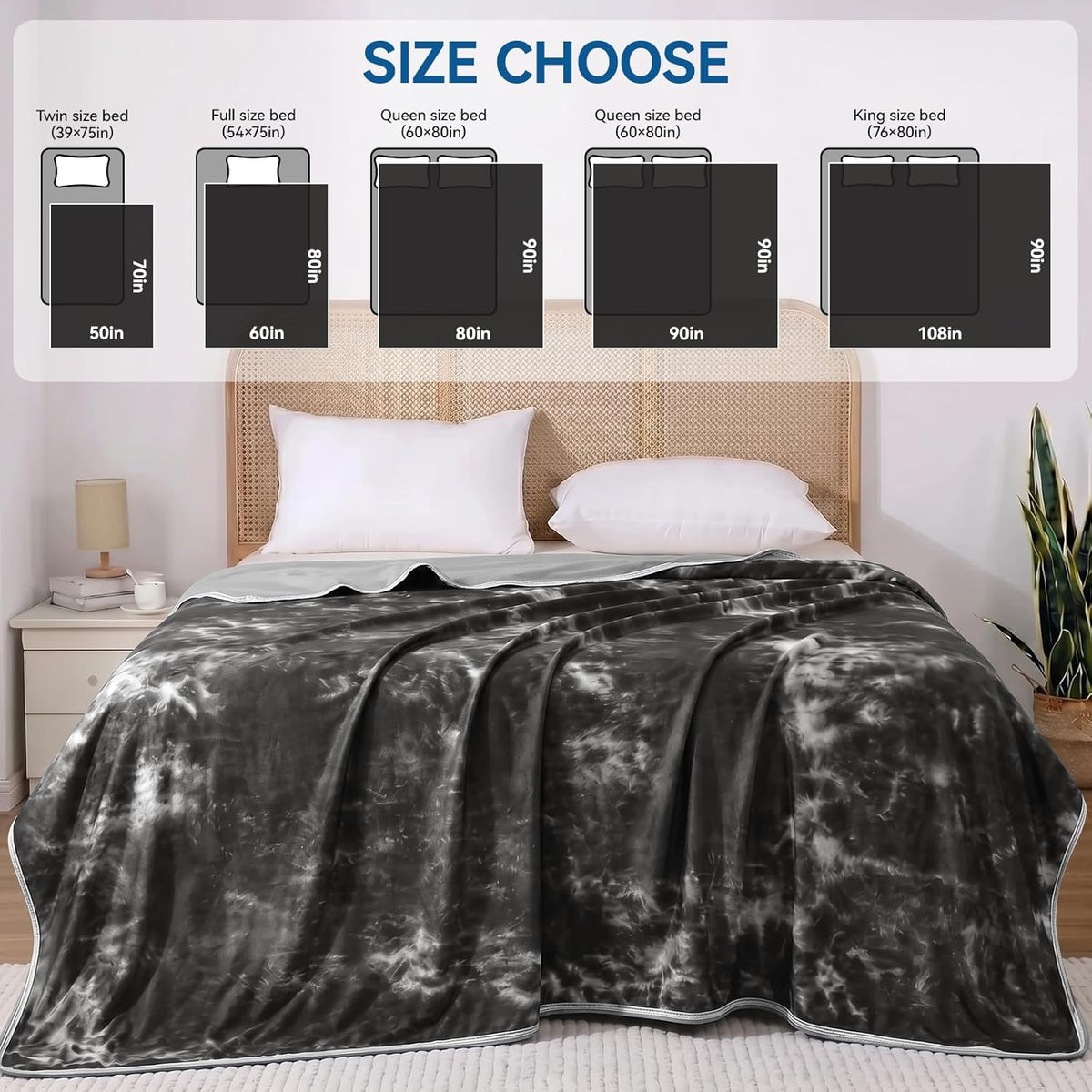Cooling Blanket Instant Cool-To-Touch Moisture-Wicking