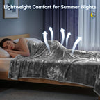 Cooling Blanket Instant Cool-To-Touch Moisture-Wicking